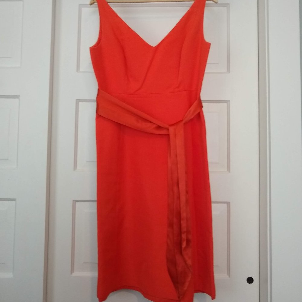 tangerine J. Crew dress, size 10